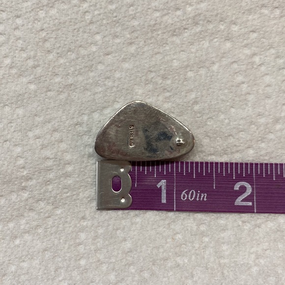 Spiny oyster/turquoise earrings - Picture 6 of 10